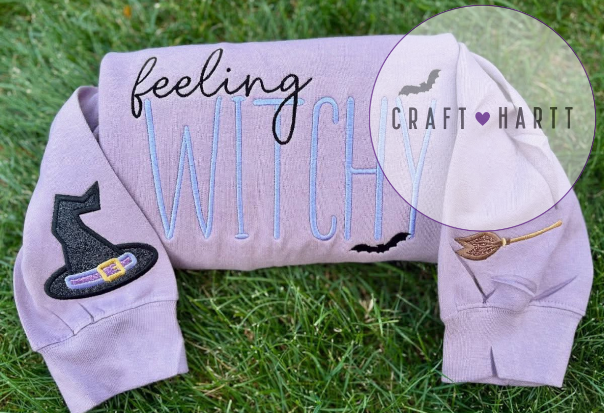 Feeling Witchy Sweatshirt (includes both sleeve designs)
