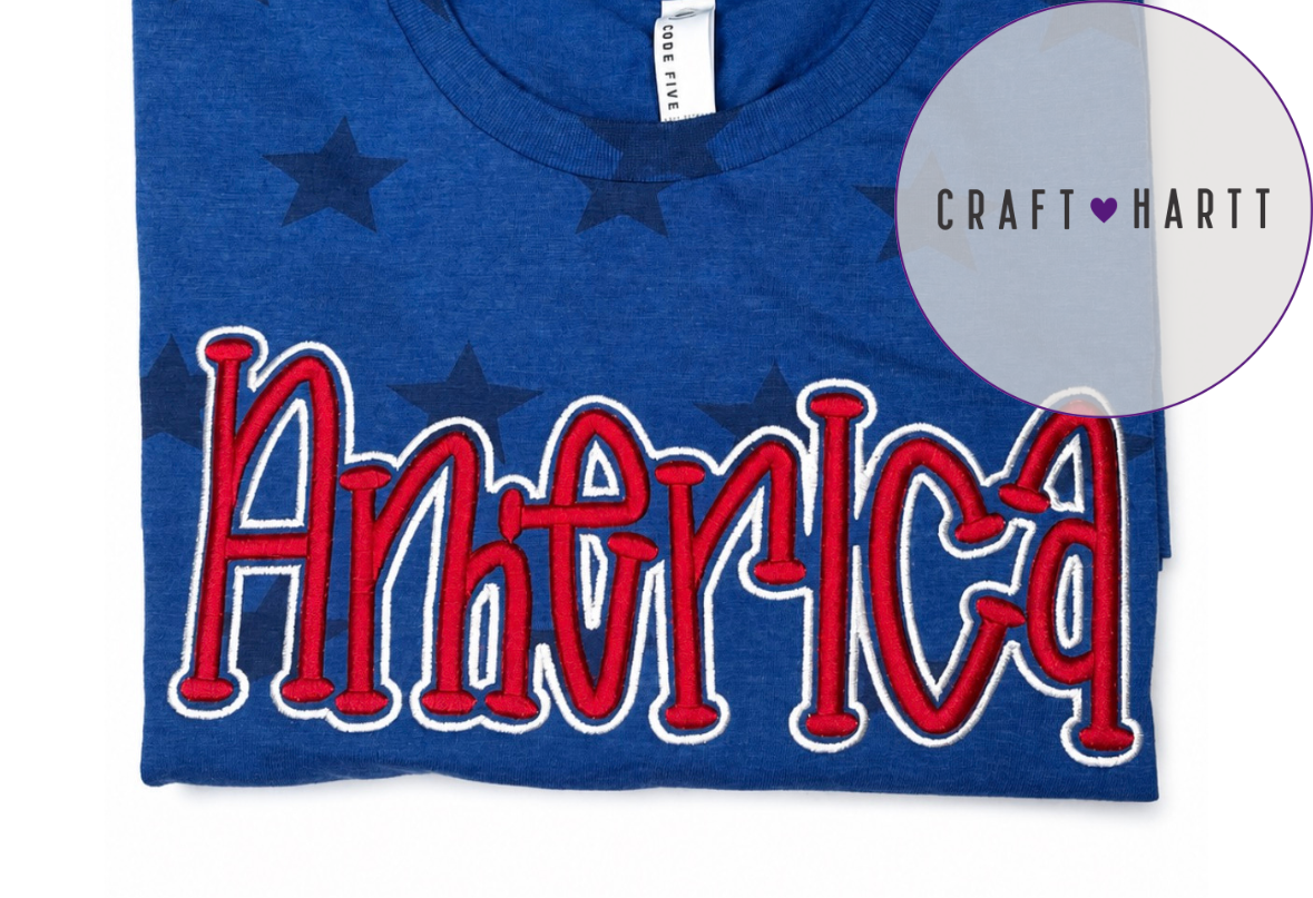 America 3d puff T-shirt