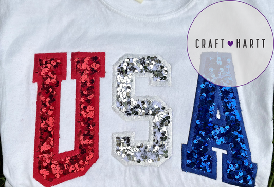 USA Sequin T-shirt